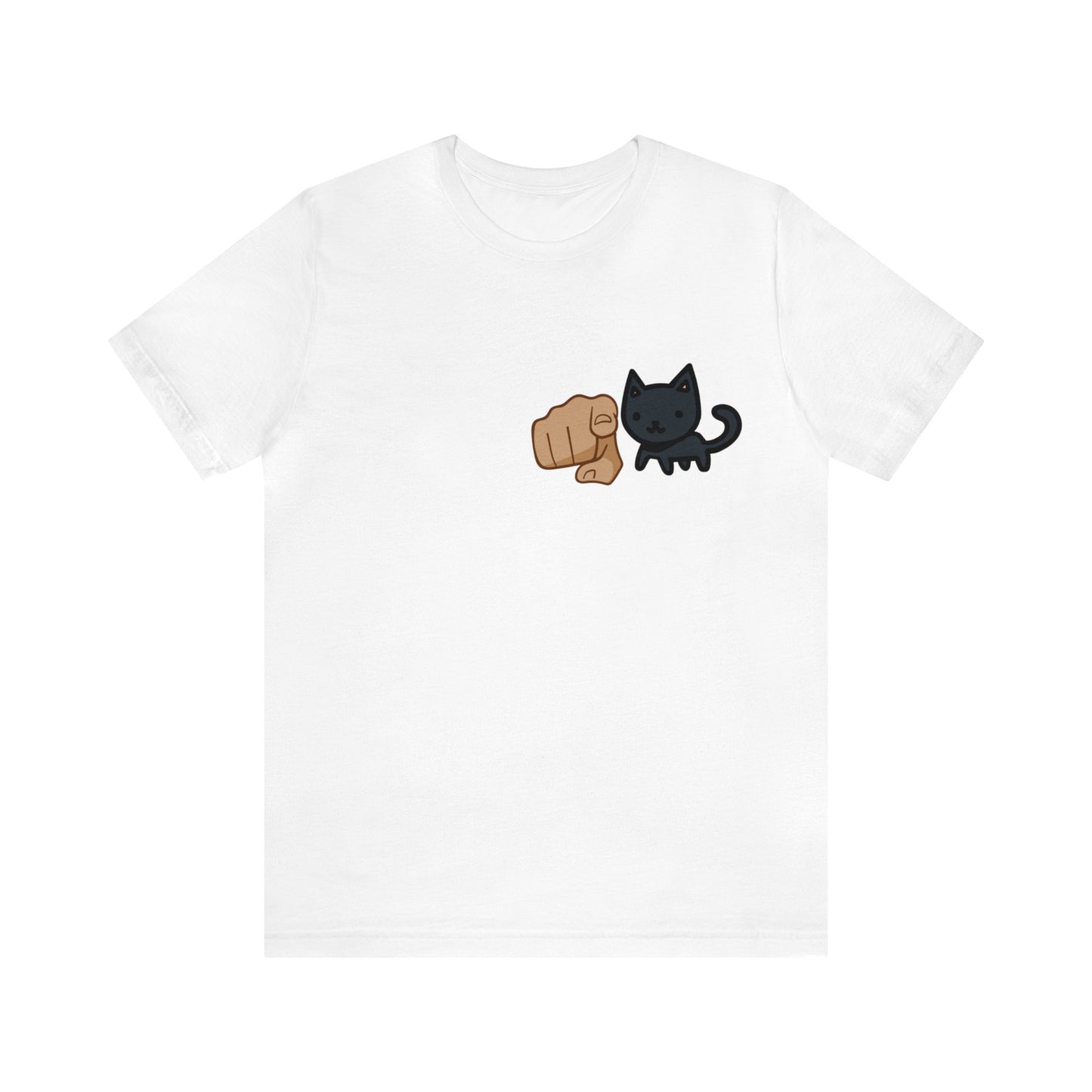 Pointing Cat Unisex Jersey Short Sleeve Tee